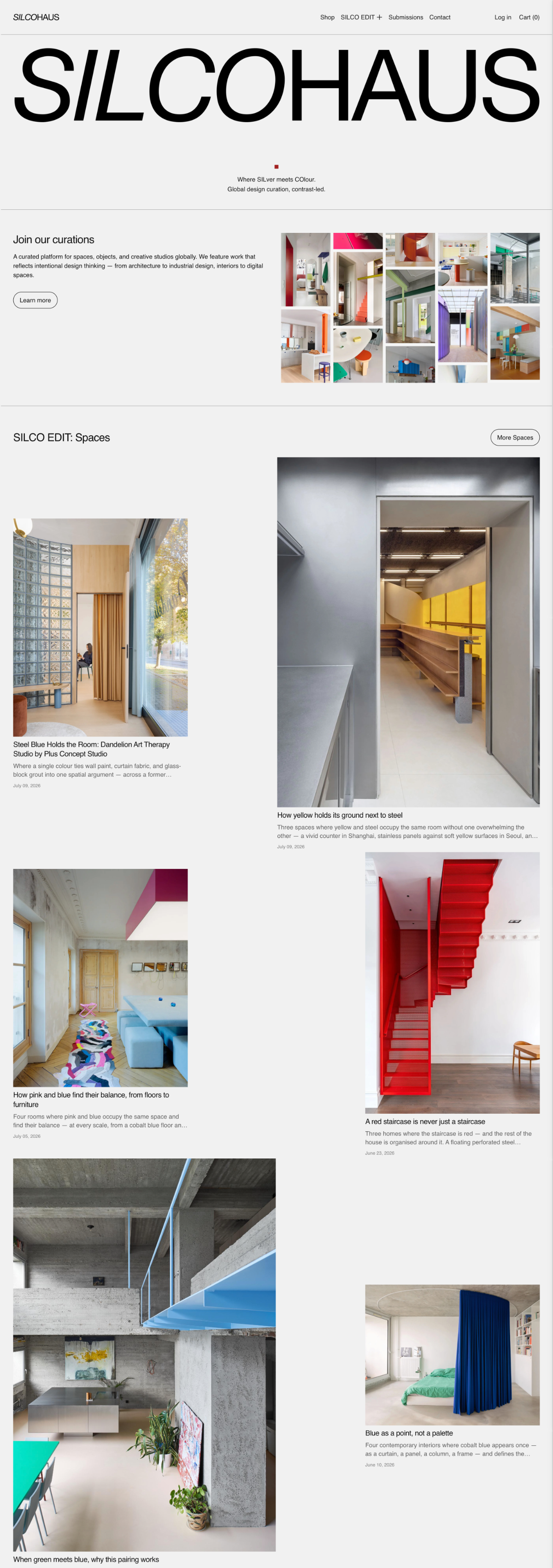 SILCO HAUS editorial platform